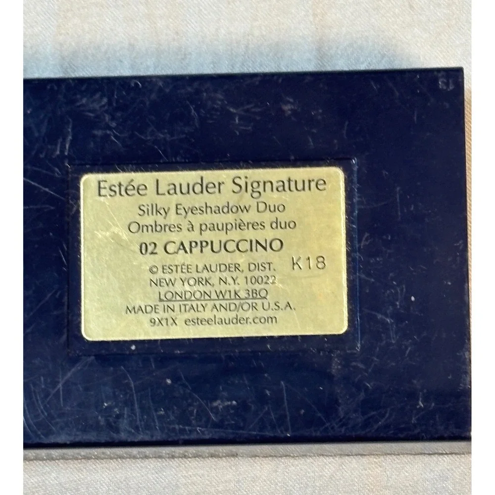 Vintage Estee Lauder Signature Silky Eyeshadow Duo 02 Cappuccino